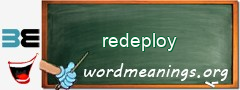 WordMeaning blackboard for redeploy